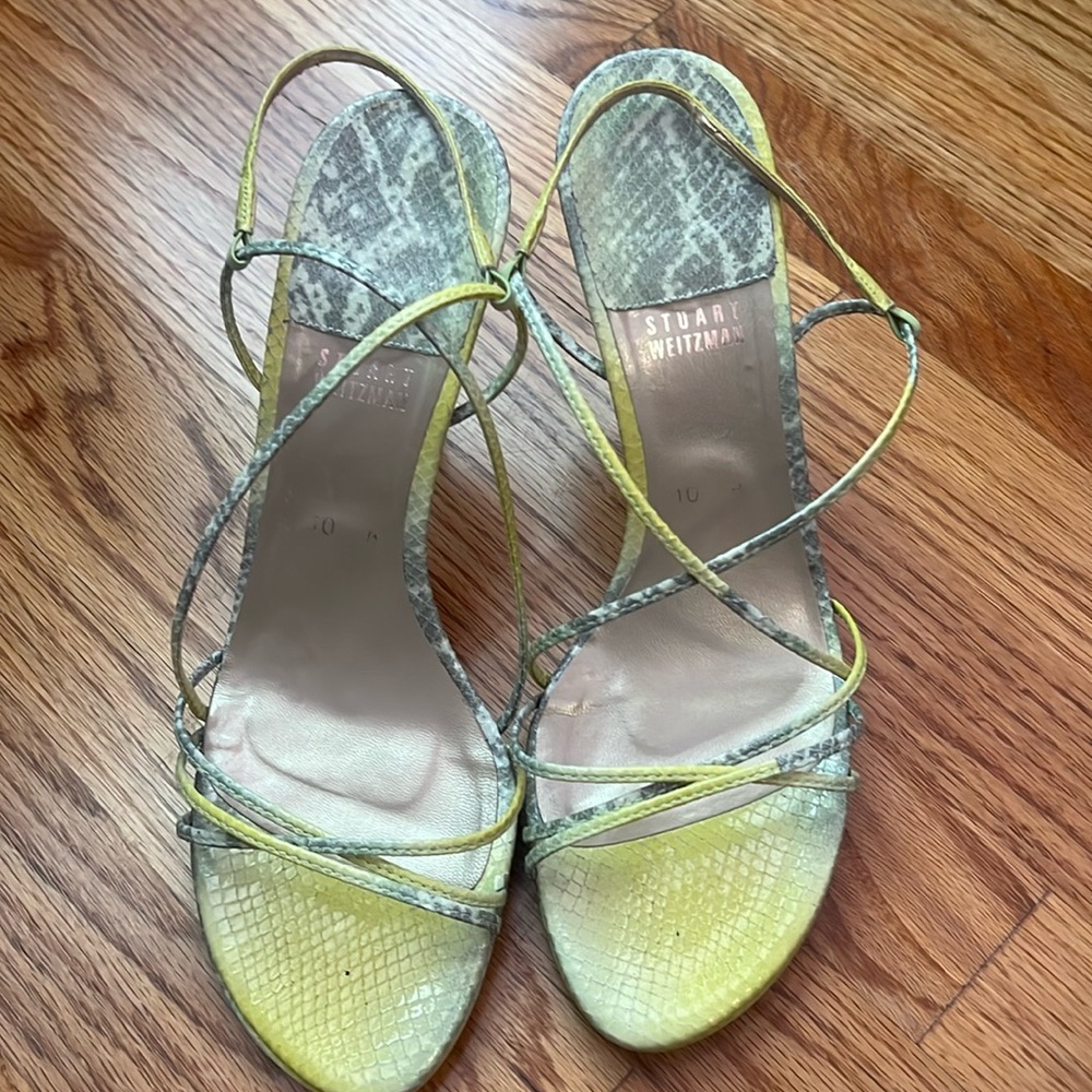 Fun snakeskin heels